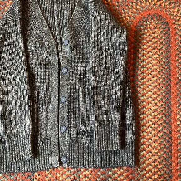 Adam Lippes 57%Silk 30Cashmere and 13Polyamide Navy Merle size M - Picture 7 of 12